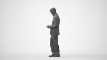 3D people model man business, scanned human for 3ds Max rendering, square thumbnail