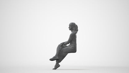 realistic 3D people girl casual kids, render-ready for V-Ray and Corona, FBX OBJ, square thumbnail