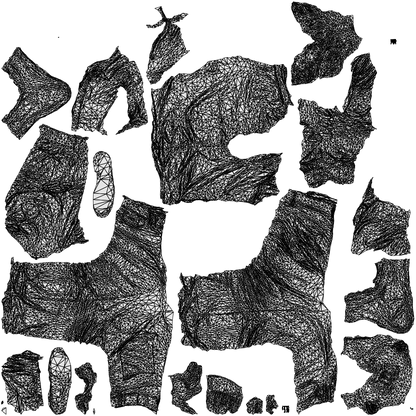 scanned 3D man casual cycling, photogrammetry people for Enscape and V-Ray, wireframe top-down view
