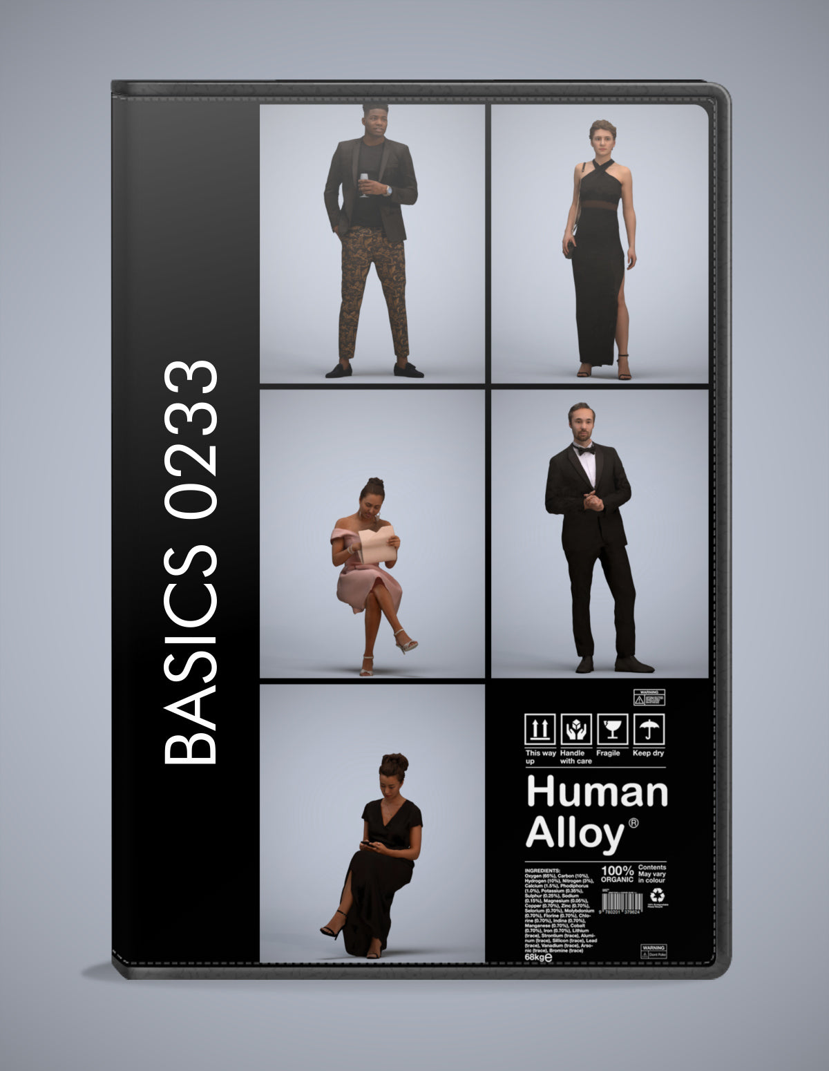 5 3D scanned people formalaffairs, photorealistic archviz pack for Enscape and SketchUp