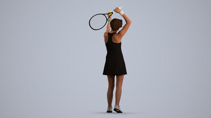 scanned 3D woman sport, photogrammetry people for Enscape and V-Ray, front view render