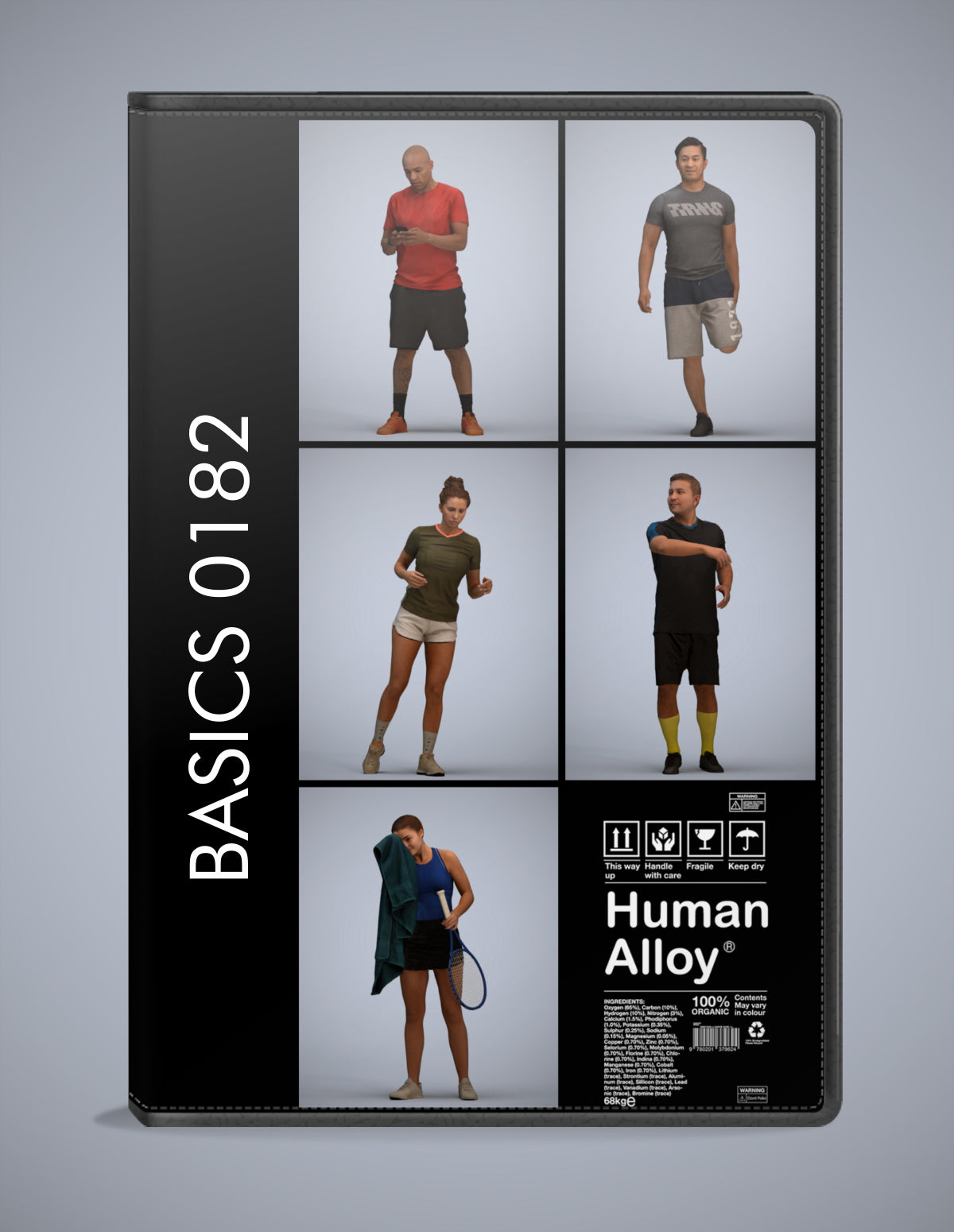 3D people models sport bundle, 5 scanned humans for 3ds Max rendering