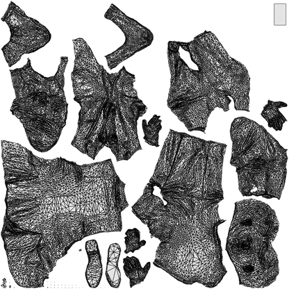 realistic 3D people man business, render-ready for V-Ray and Corona, FBX OBJ, wireframe top-down view