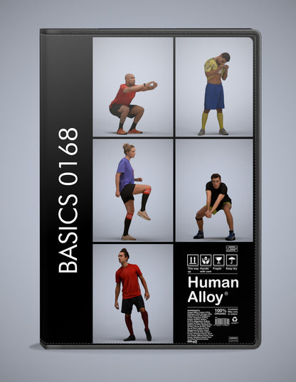 realistic 3D humans sport pack, 5 archviz people FBX OBJ for Blender