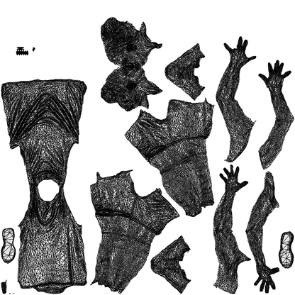 photogrammetry 3D woman sport, realistic human model archviz FBX, wireframe top-down view
