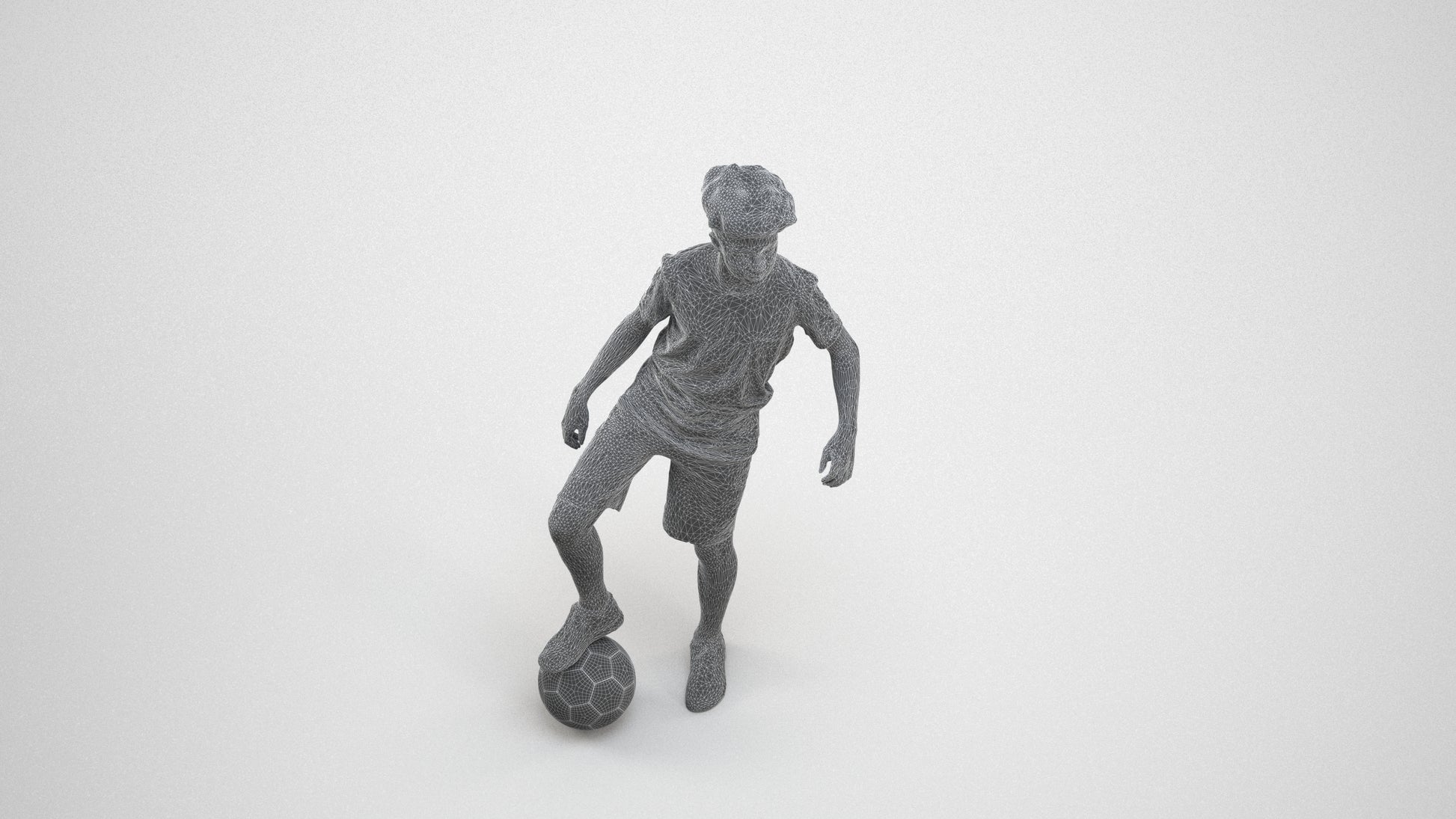 photogrammetry 3D boy casual kids, realistic human model archviz FBX, wireframe three-quarter view