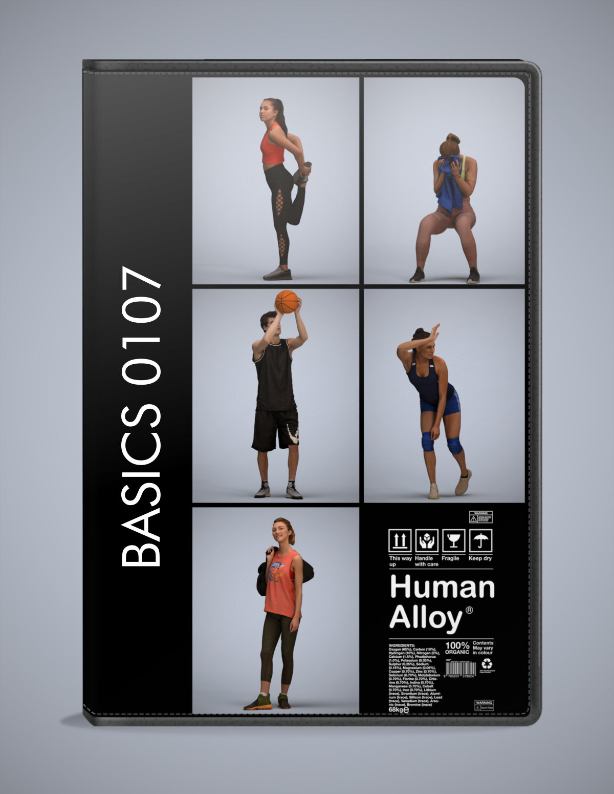 3D human models sport bundle, 5 photogrammetry scanned people for archviz