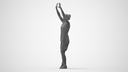 3D people model woman sport, scanned human for 3ds Max rendering, square thumbnail