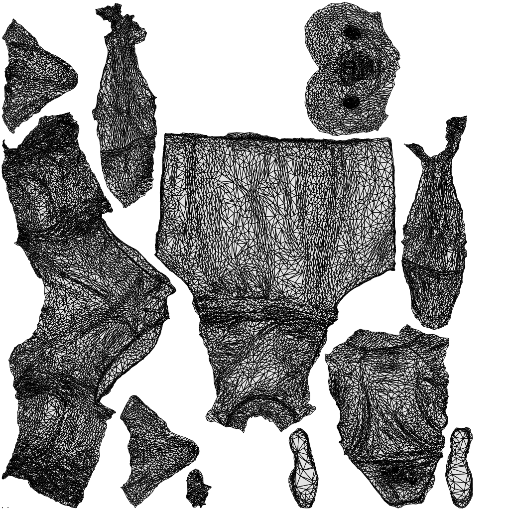realistic 3D man hospitality, scanned archviz people for Blender and 3ds Max, wireframe top-down view