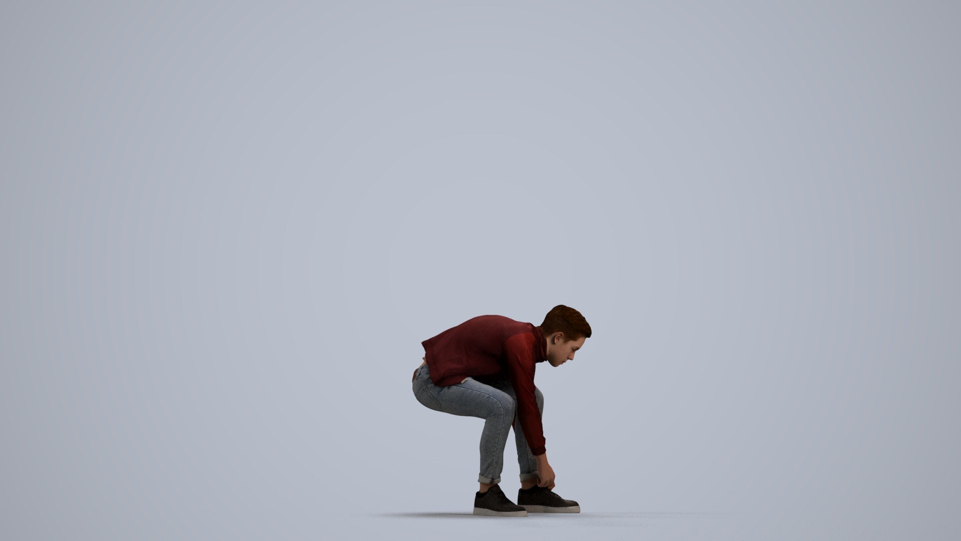 3D scanned boy kids casual, photorealistic archviz people for Enscape and SketchUp, front view render
