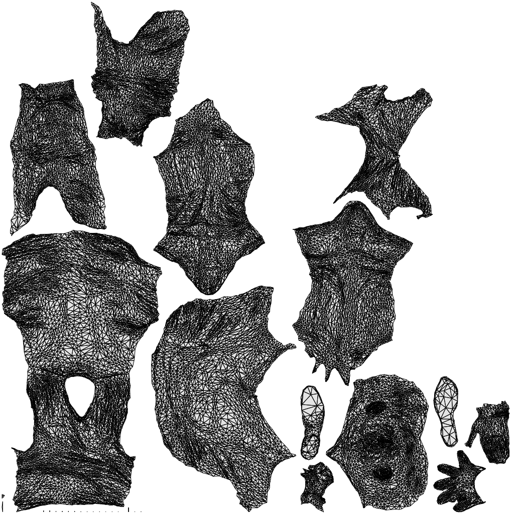 3D people model man casual sitting, scanned human for 3ds Max rendering, wireframe top-down view