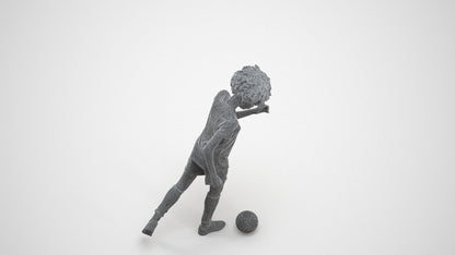 3D people model woman sport, scanned human for 3ds Max rendering, wireframe three-quarter view