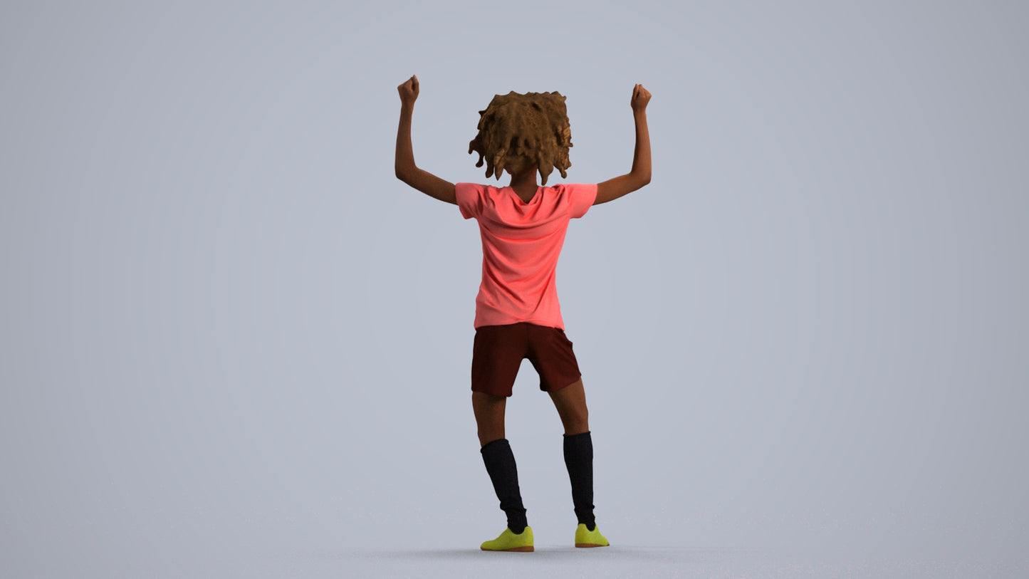 realistic 3D people woman sport, render-ready for V-Ray and Corona, FBX OBJ, front view render