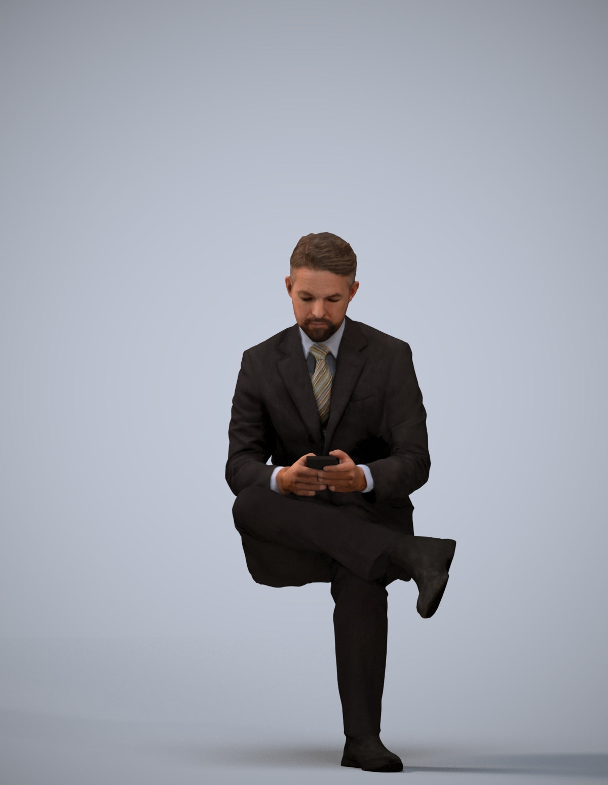 realistic 3D people man business, render-ready for V-Ray and Corona, FBX OBJ
