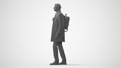 photogrammetry 3D man business, realistic human model archviz FBX, square thumbnail