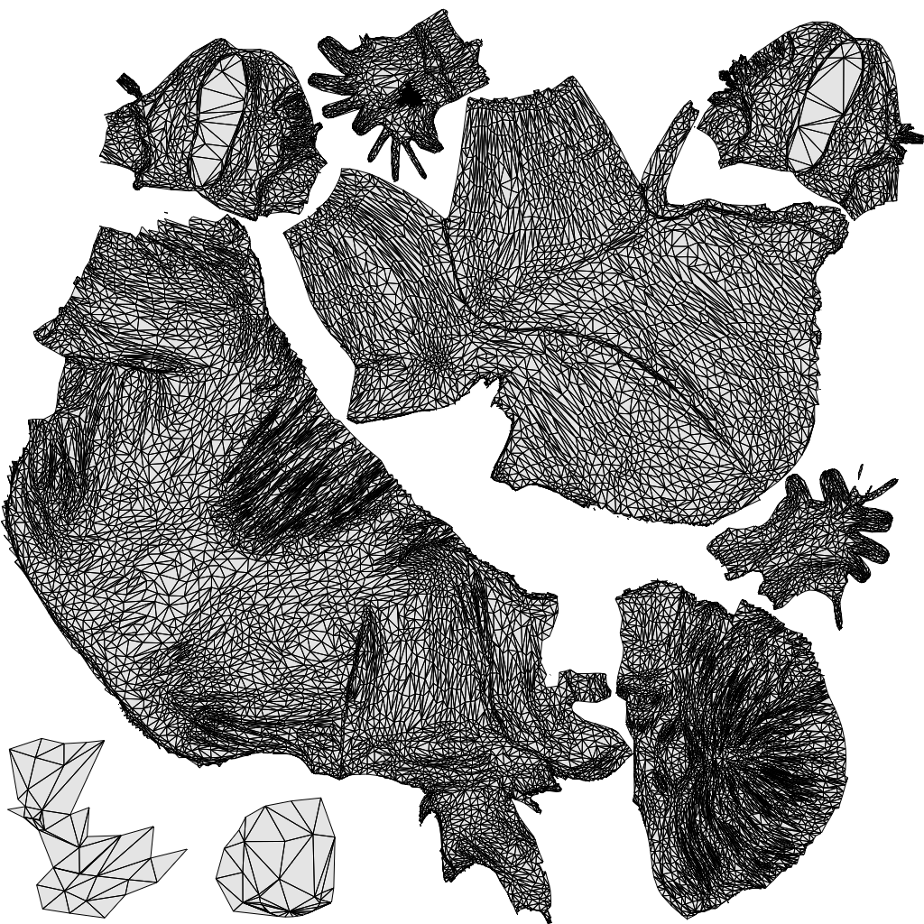3D people model woman casual sitting, scanned human for 3ds Max rendering, wireframe top-down view