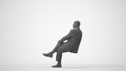realistic 3D people senior man business, render-ready for V-Ray and Corona, FBX OBJ, square thumbnail