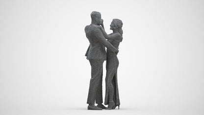 realistic 3D human woman formal kids, archviz people FBX OBJ for Blender, three-quarter front view render