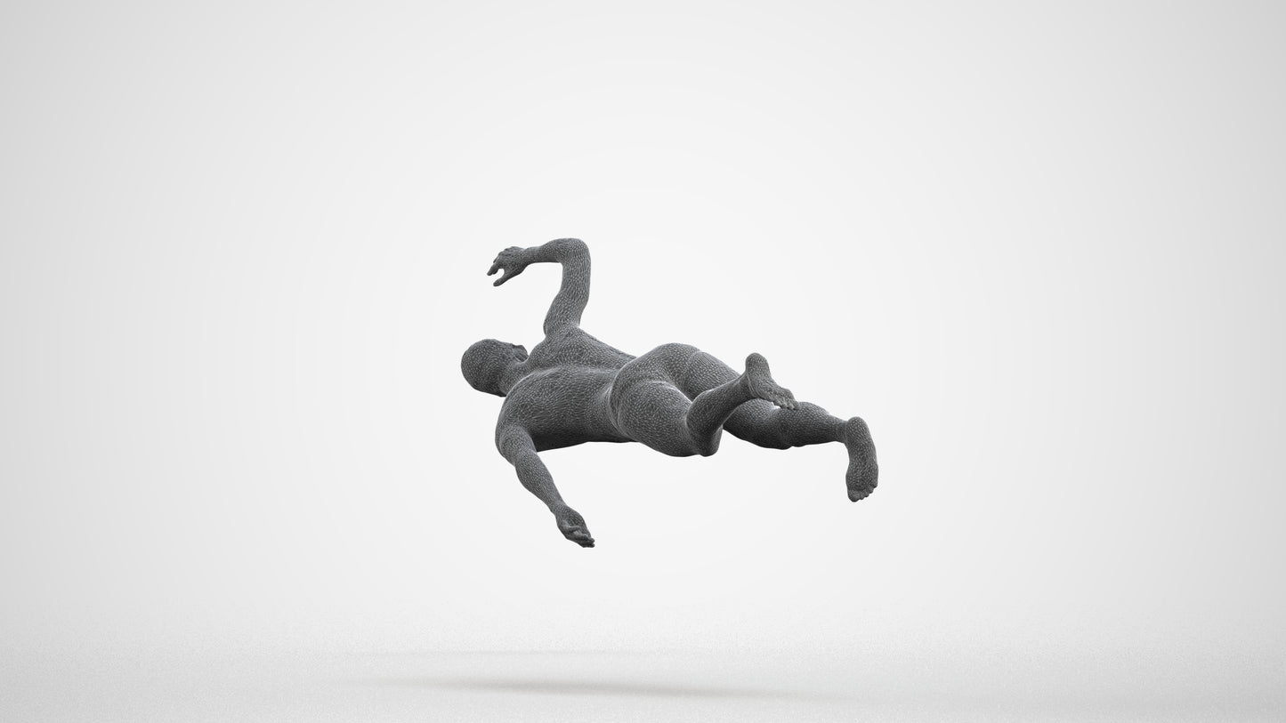 realistic 3D people man sport pool, render-ready for V-Ray and Corona, FBX OBJ, wireframe front view