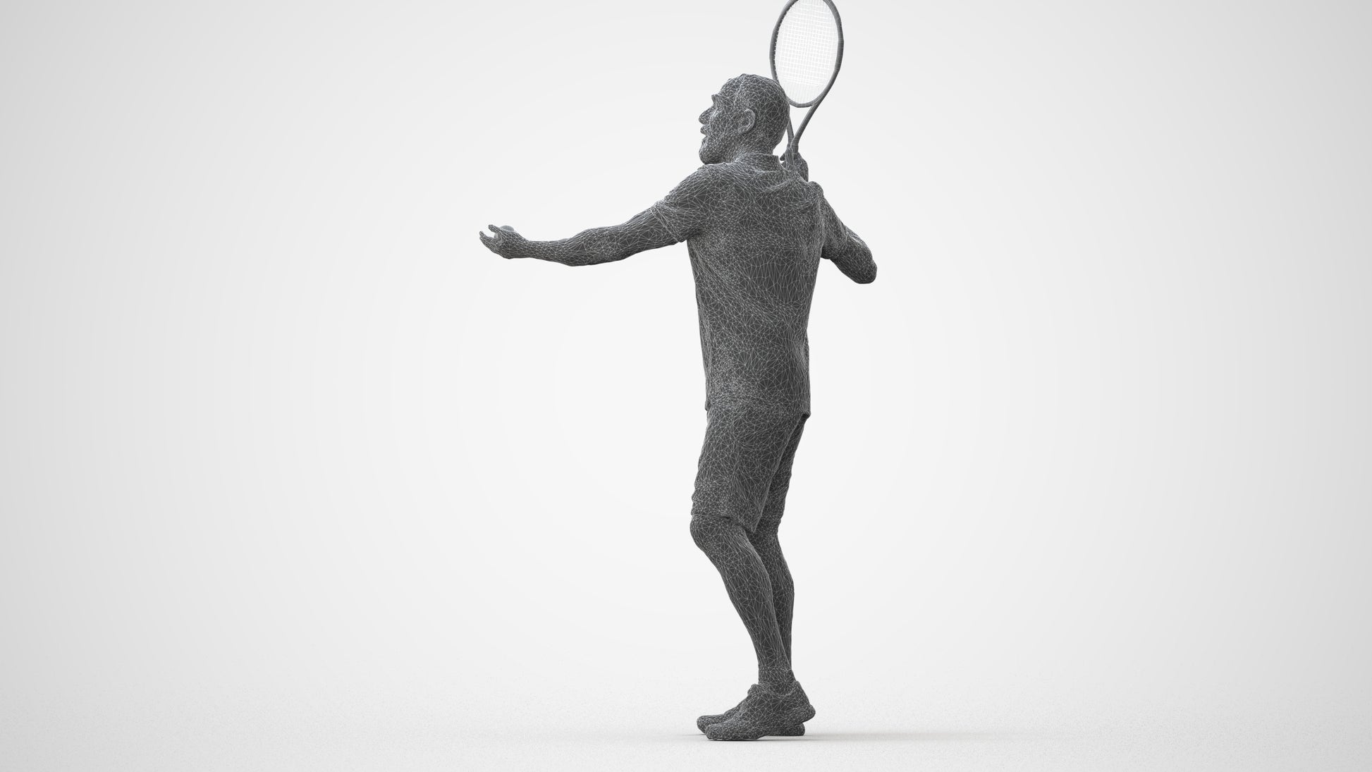 3D scanned man sport, photorealistic archviz people for Enscape and SketchUp, square thumbnail