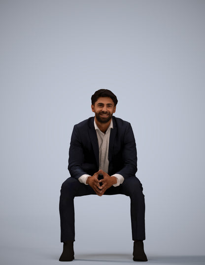 photogrammetry 3D man business, realistic human model archviz FBX
