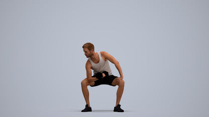 realistic 3D human man sport, archviz people FBX OBJ for Blender, standing pose render