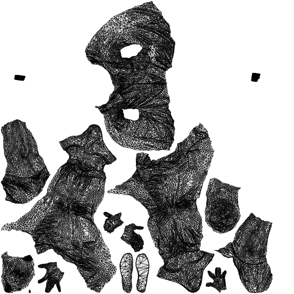 3D people model man casual sitting, scanned human for 3ds Max rendering, wireframe top-down view