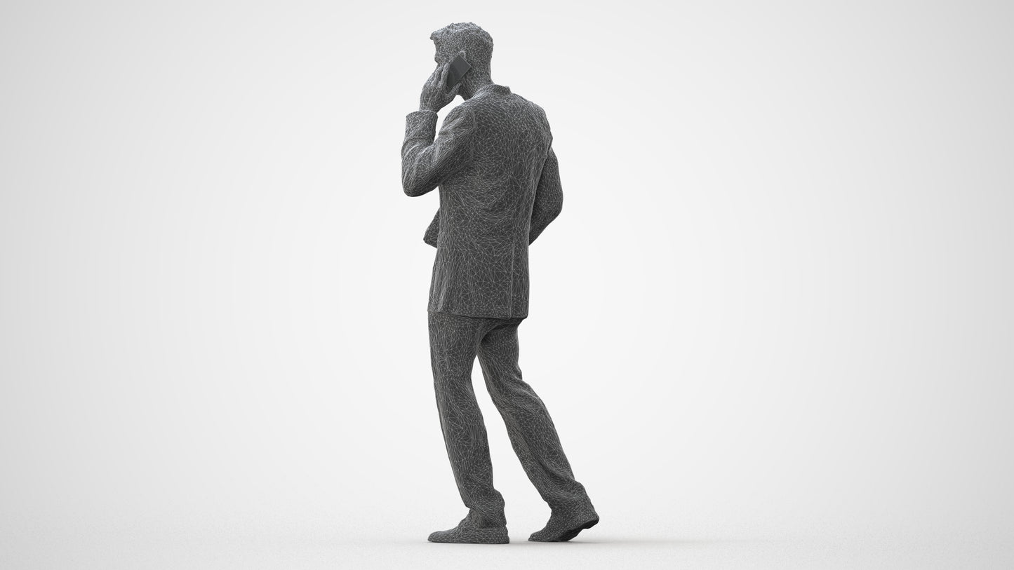 realistic 3D people man business, render-ready for V-Ray and Corona, FBX OBJ, square thumbnail