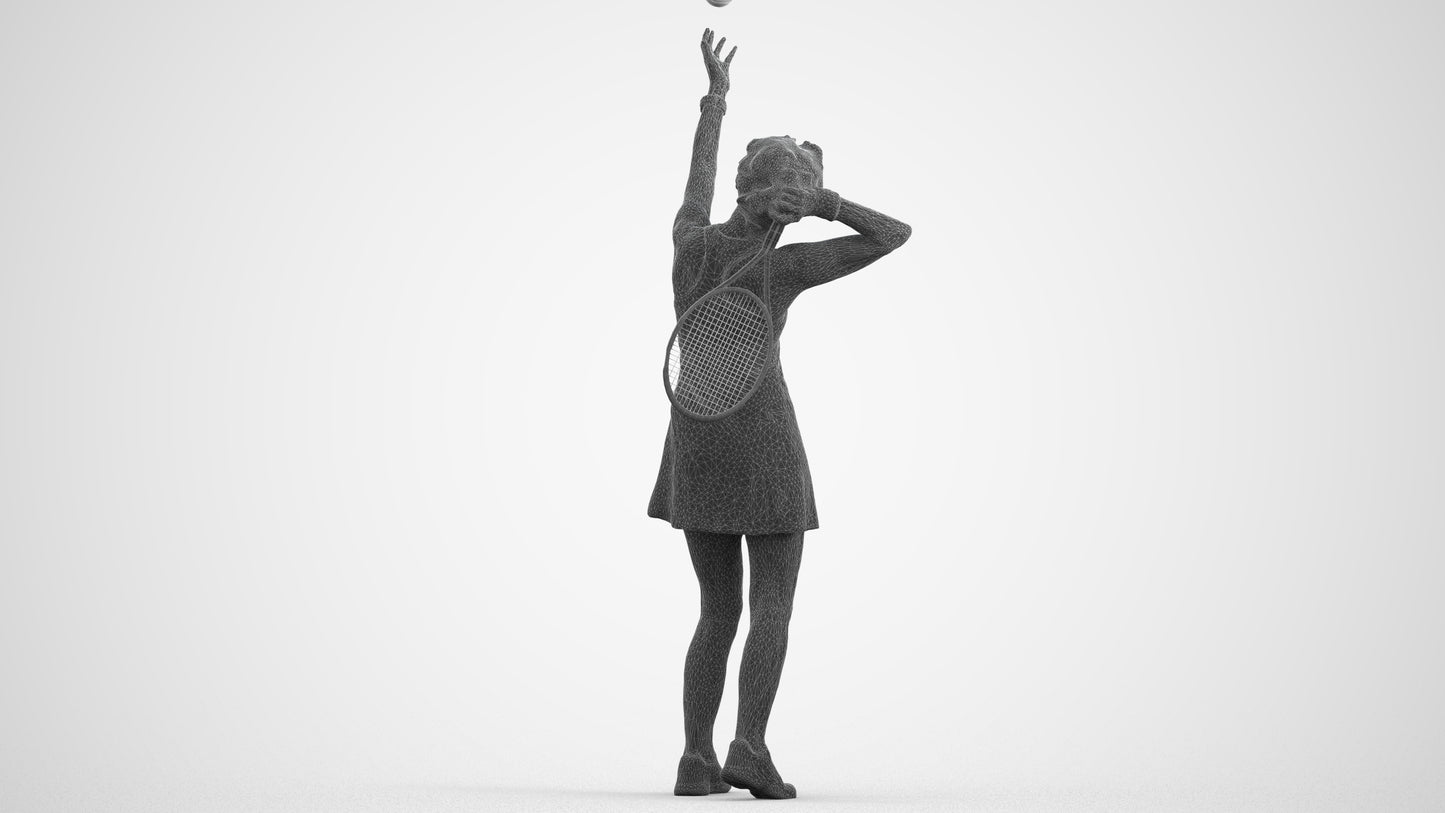 3D scanned woman sport, photorealistic archviz people for Enscape and SketchUp, wireframe front view