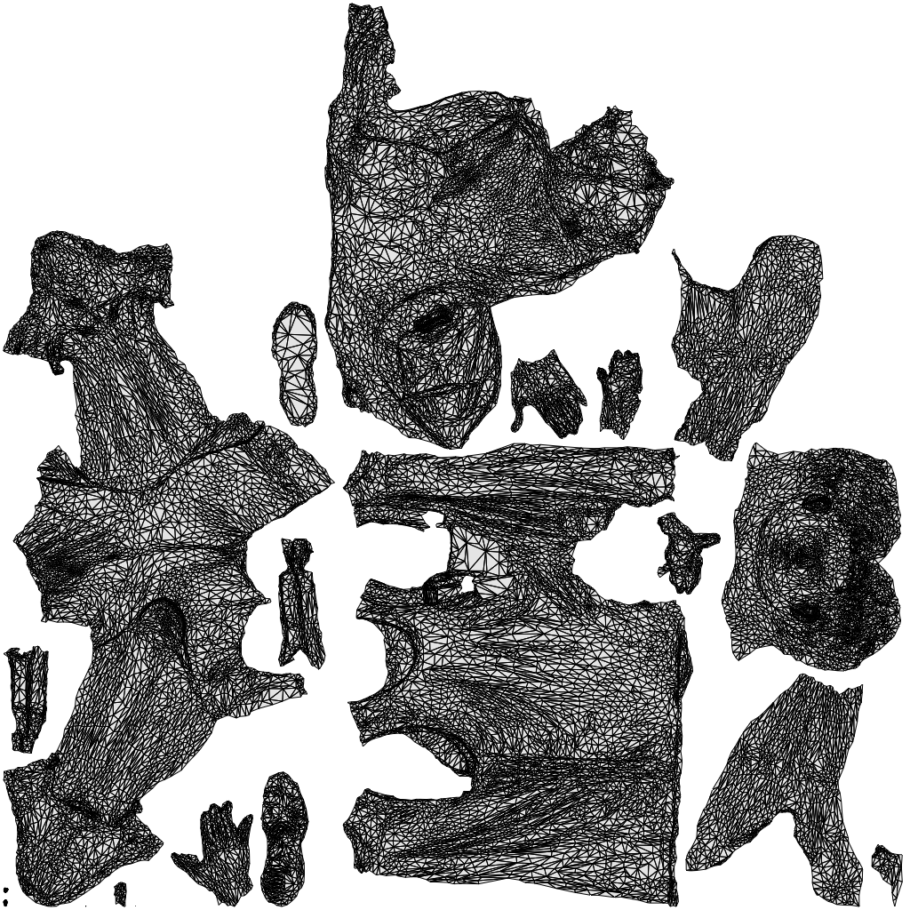 3D people model man sport, scanned human for 3ds Max rendering, wireframe top-down view