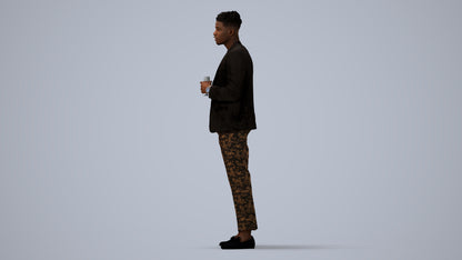 realistic 3D people man formal formalaffairs, render-ready for V-Ray and Corona, FBX OBJ, three-quarter view render