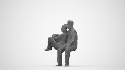 realistic 3D human woman bathroom, archviz people FBX OBJ for Blender, wireframe back view