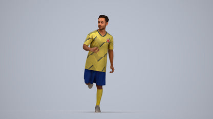 realistic 3D people man sport, render-ready for V-Ray and Corona, FBX OBJ, top-down view render