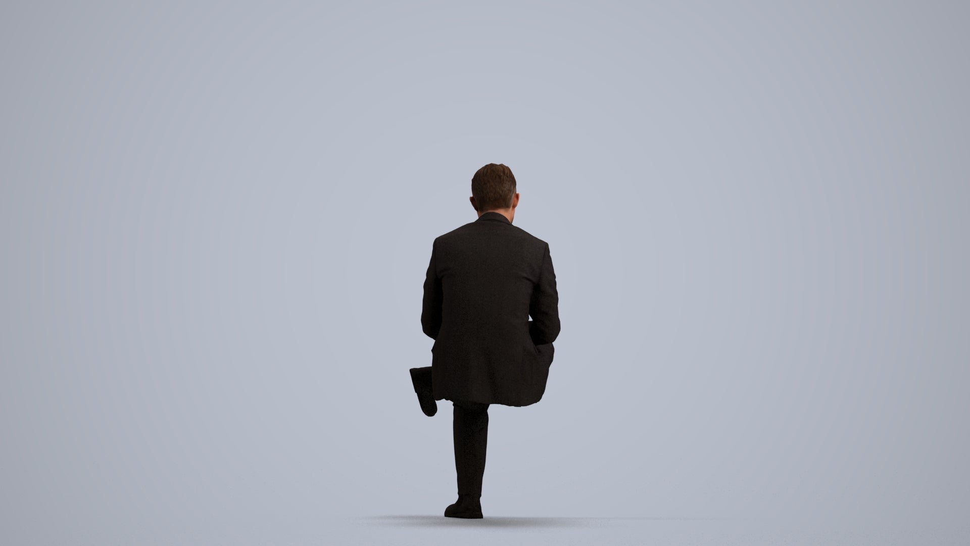 realistic 3D people man business, render-ready for V-Ray and Corona, FBX OBJ, front view render