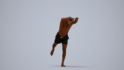 photogrammetry 3D man pool, realistic human model archviz FBX, standing pose render