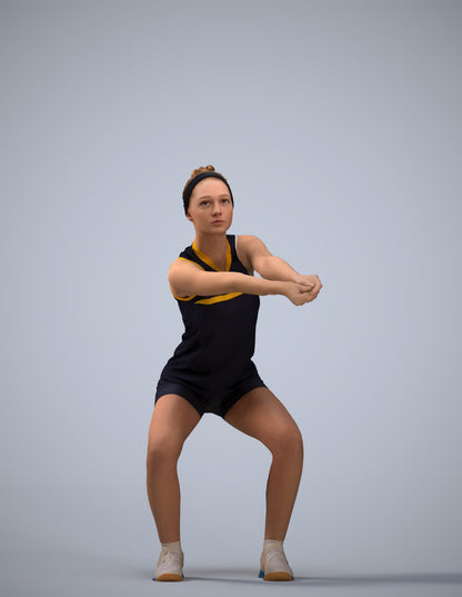 realistic 3D people girl sport, render-ready for V-Ray and Corona, FBX OBJ