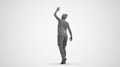 realistic 3D people woman sport, render-ready for V-Ray and Corona, FBX OBJ, wireframe front view