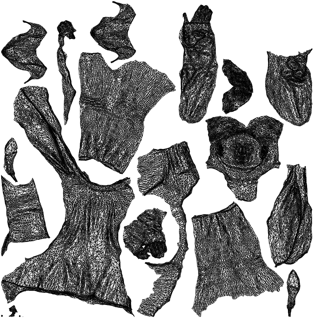 3D human model woman business walking, photogrammetry scanned person for archviz, wireframe top-down view