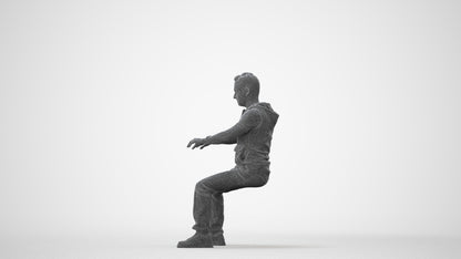 realistic 3D people man casual business, render-ready for V-Ray and Corona, FBX OBJ, square thumbnail