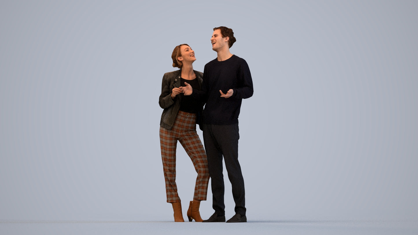 scanned 3D senior woman business shopping, photogrammetry people for Enscape and V-Ray, top-down view render
