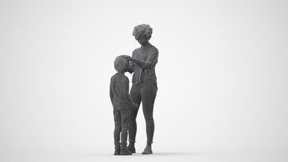 realistic 3D people girl casual kids, render-ready for V-Ray and Corona, FBX OBJ, square thumbnail