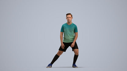 realistic 3D people boy sport, render-ready for V-Ray and Corona, FBX OBJ, standing pose render