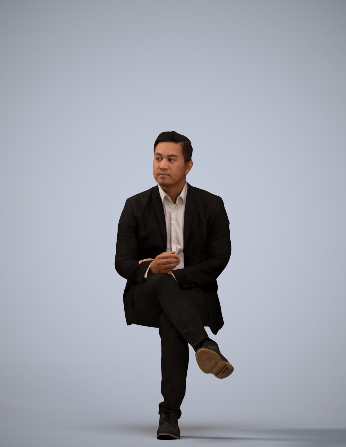 realistic 3D people man business, render-ready for V-Ray and Corona, FBX OBJ