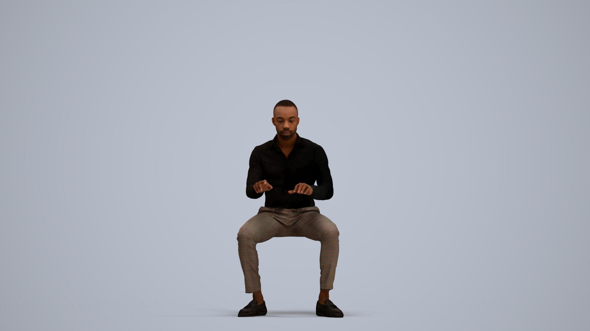 realistic 3D people man casual pool, render-ready for V-Ray and Corona, FBX OBJ, standing pose render