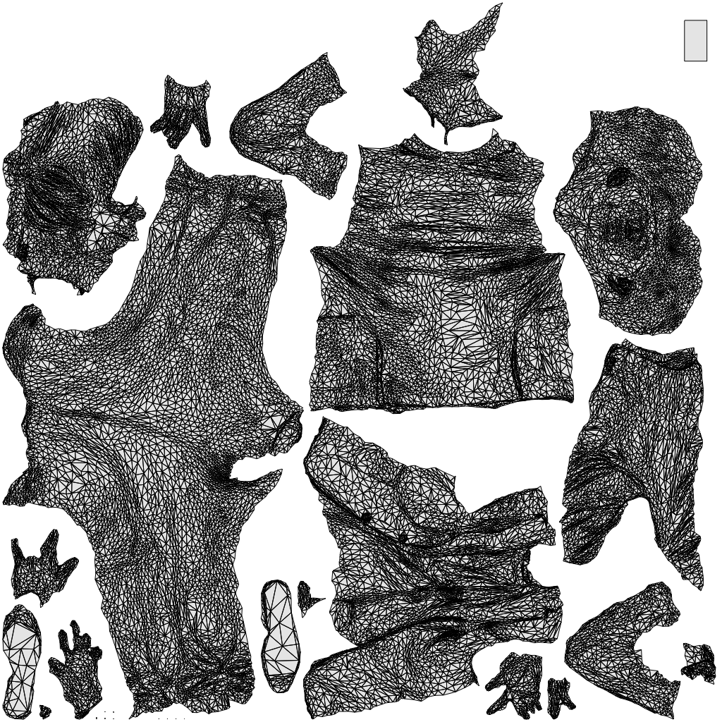 realistic 3D man business, scanned archviz people for Blender and 3ds Max, wireframe top-down view
