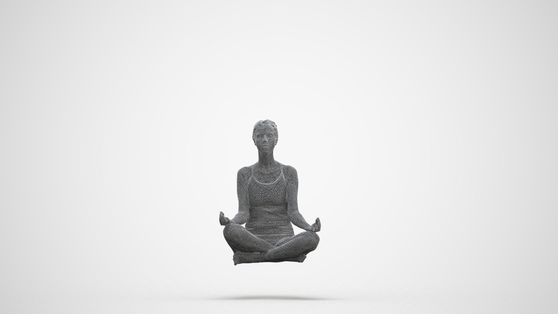 realistic 3D woman sport, scanned archviz people for Blender and 3ds Max, three-quarter front view render