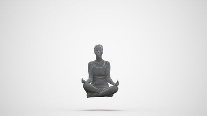 realistic 3D woman sport, scanned archviz people for Blender and 3ds Max, three-quarter front view render