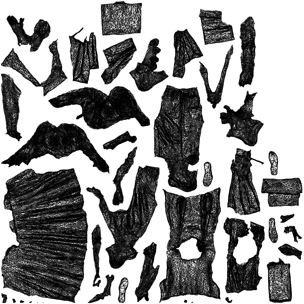3D people model girl casual kids, scanned human for 3ds Max rendering, wireframe top-down view