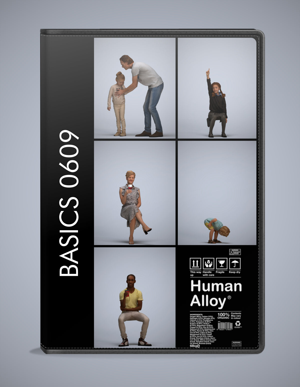 5 3D scanned people kids, photorealistic archviz pack for Enscape and SketchUp