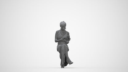 3D people model woman formal formalaffairs, scanned human for 3ds Max rendering, wireframe back view
